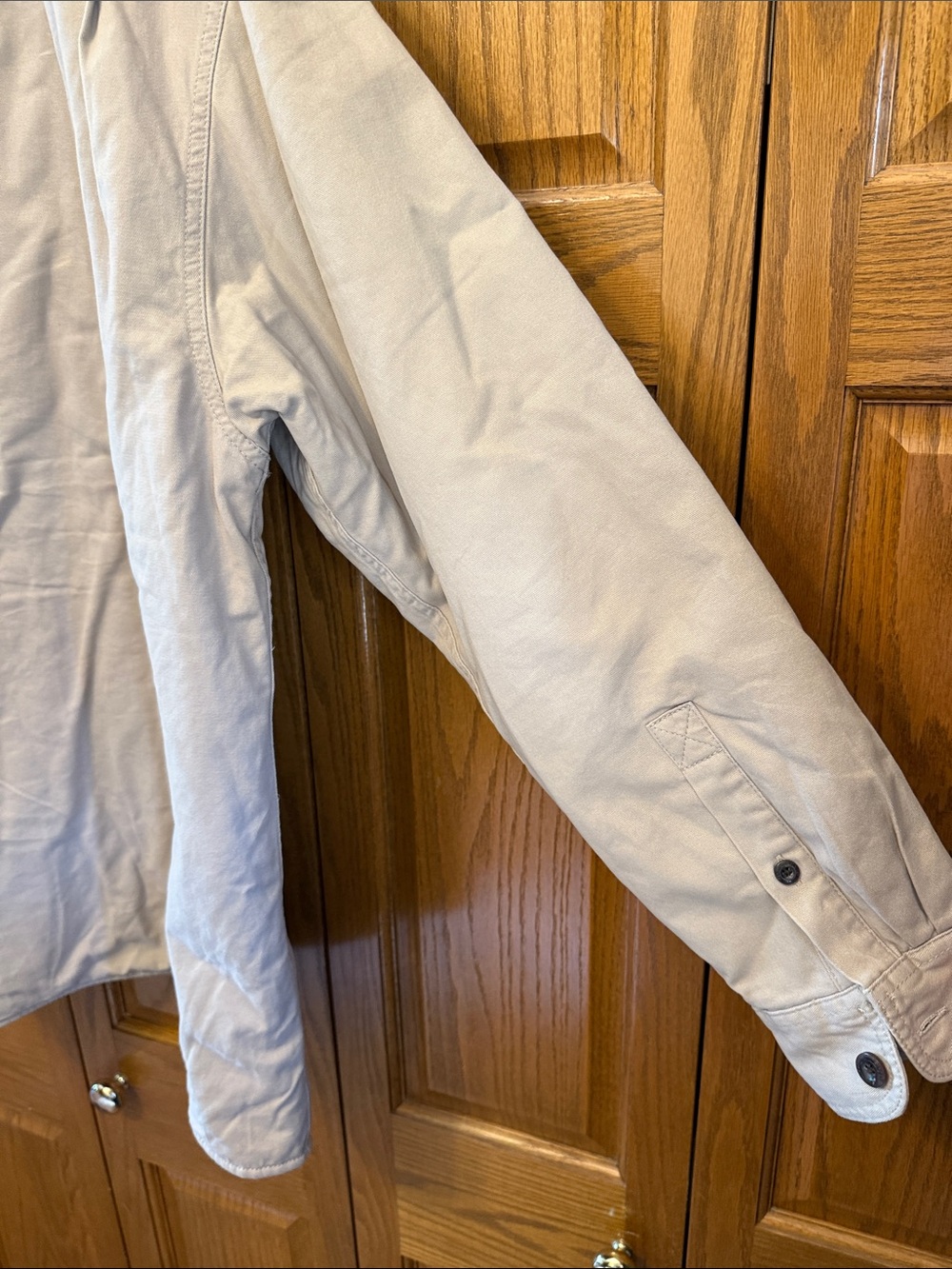 Levi's Light Tan Button-Front Worker Shirt Jacket - Picture 10 of 15